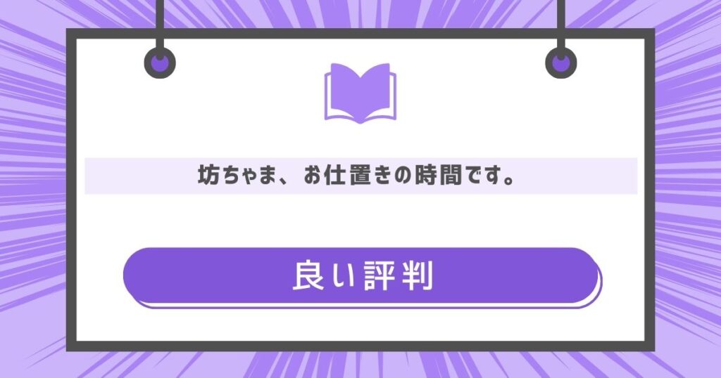 『坊ちゃま、お仕置きの時間です。』の良い評判や感想の画像