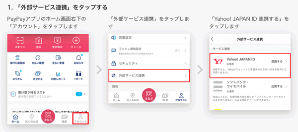 Yahoo! JAPAN IDとPayPayを連携